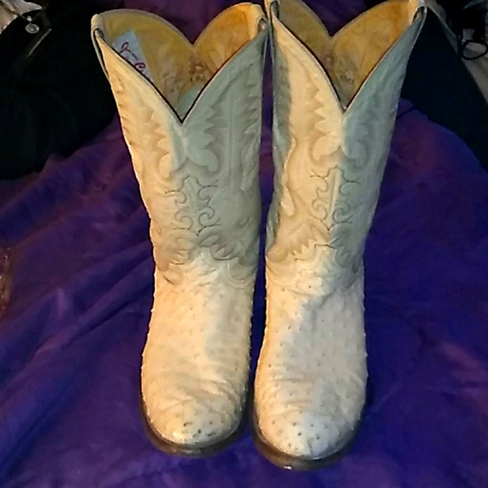 Justin Ostrich Cowboy boots